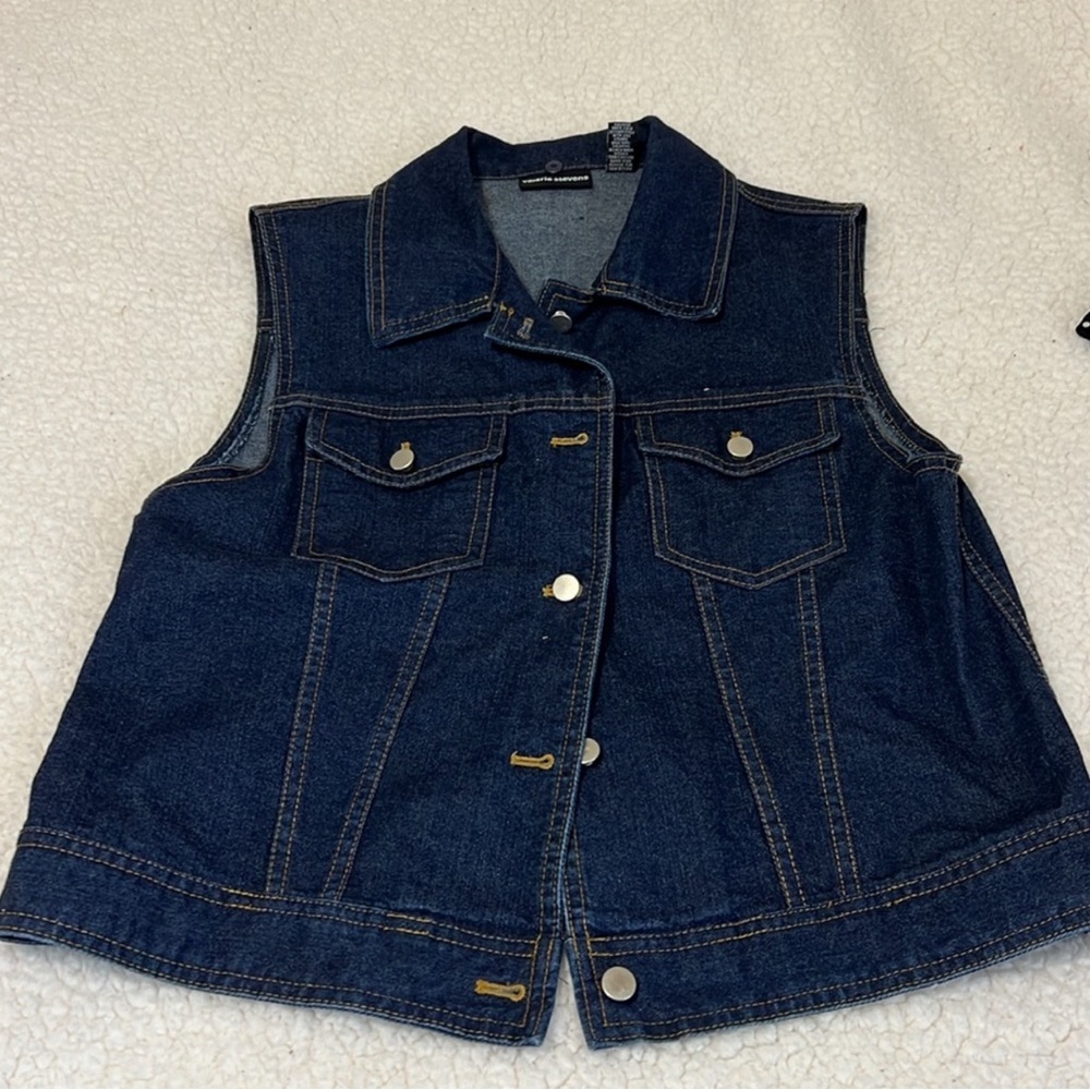 Unisex SLEEVELESS denim jacket